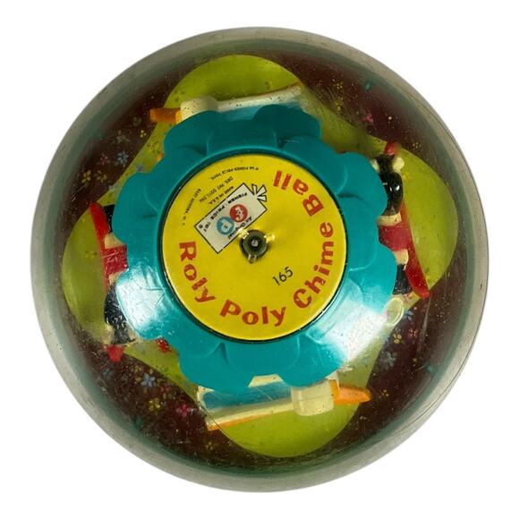 Vintage Fisher-Price Merry-Go-Round Push ’N Spin Toy 1960s–70s Classic Baby - Picture 13 of 14